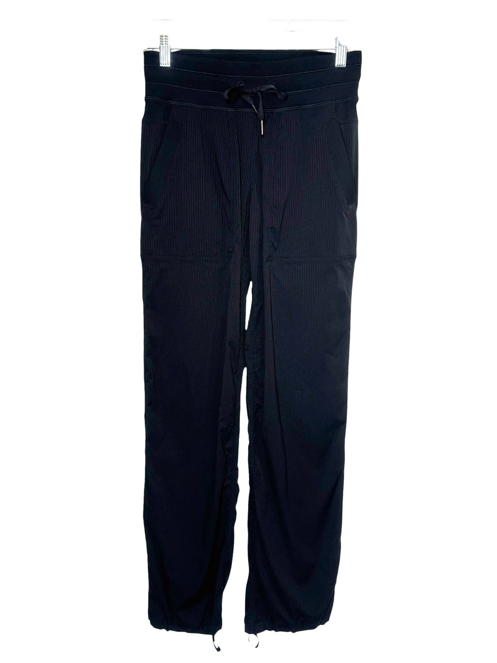 Lululemon Women's 4 Black Dance Studio Mid-Rise Straight Leg Pants LW5ENOR